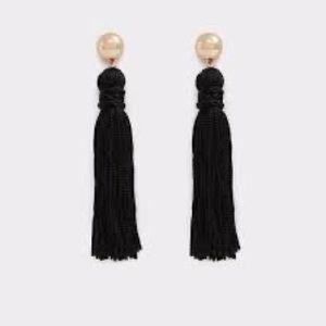 Black Fringe Earrings